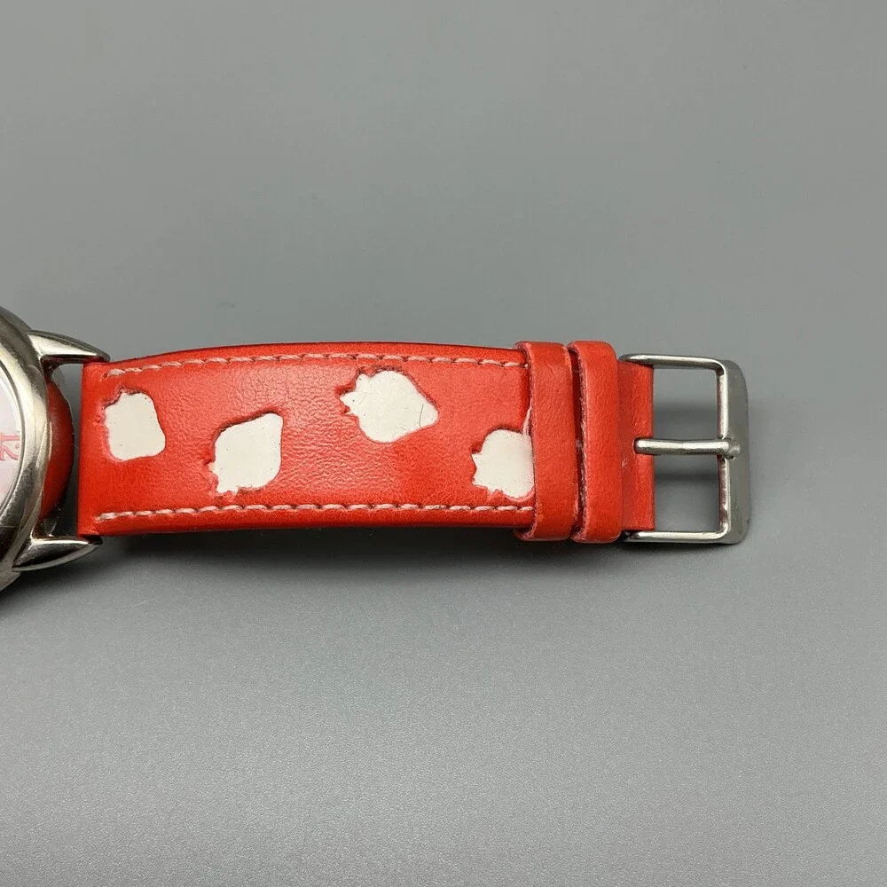 Accutime Strawberry Shortcake Girls Watch 38mm Pink Dial Leather New Battery